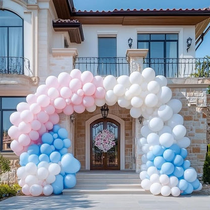 300 Pack White Pink and Blue Balloons 100 of each of the 3 colors 12 inch White - Image 5
