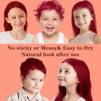 Red Hair Color Wax, Temporary Hair Color Wax, Temporary Hair Dye for Dark Hair, Washable, Kids, Halloween, Cosplay, Party, Girls