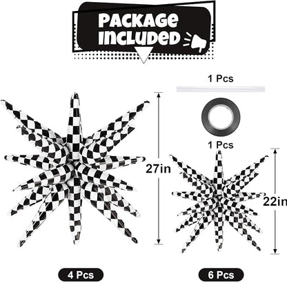 10 Pcs Star Balloons Explosion Balloons Foil Cone Balloon Magic - Image 2