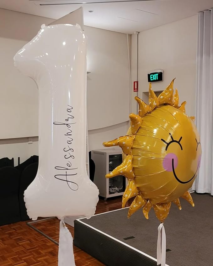 White 1 Balloon - Image 2
