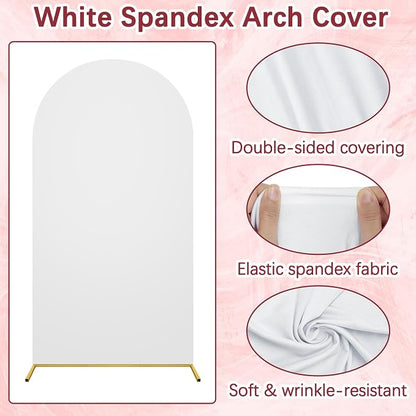 7.2FT Wedding Arch Backdrop Stand and Cover Set, Metal Balloon Arch Stand and - Image 5