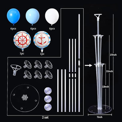 Nautical Balloon Stands for Table Centerpieces 2 Sets - Image 3
