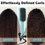 Curly Hair Brush, Volume Curl Defining Brush for Detangling Shaping and Styling Women's Curls, Reduce Pulling (Purple)
