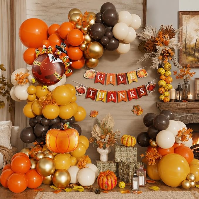 Thanksgiving Balloon Garland Kit by Heukikt