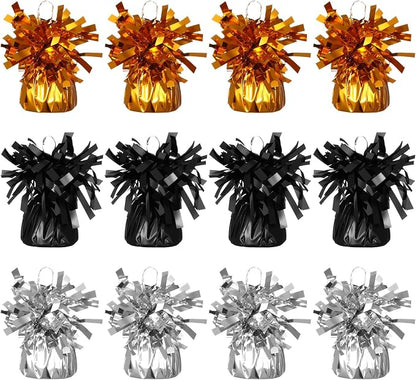 Skylety 12 Pack Metallic Balloon Weights, Party Decorations Weights by Skylety