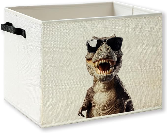 Funny Dinosaur Boys Nursery Storage Basket by KSDUT