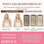 GOO GOO Clip-in Hair Extensions Real Human Hair, Remy Human Hair Extensions Clip ins for Women, Natural Human Hair, 22inch 150g 7Pcs, 17/22/60 Balayage Ash Blonde to Platinum Blonde