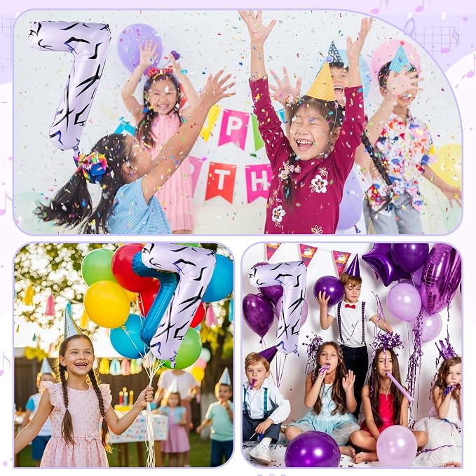40 Inch Kpop Theme Number 7 Balloon, Birthday Party Decorations - Image 7