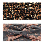 Elastic Knotted Headbands for Women Criss Cross Head Bands for Women's Hair Non Slip Boho Wrap Twisted Hair Accessories