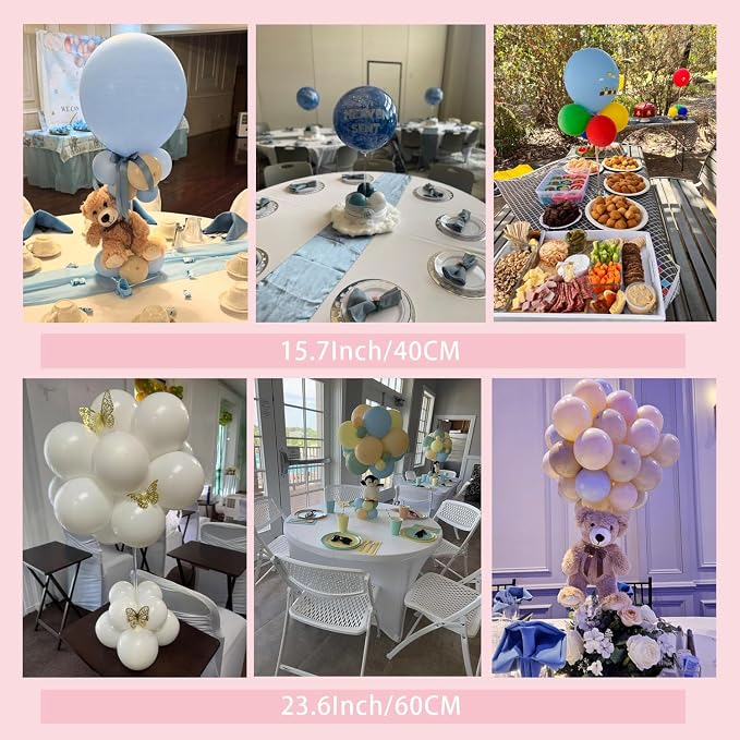 TekXYZ 15.75" Clear Acrylic Balloon Stand - Image 3