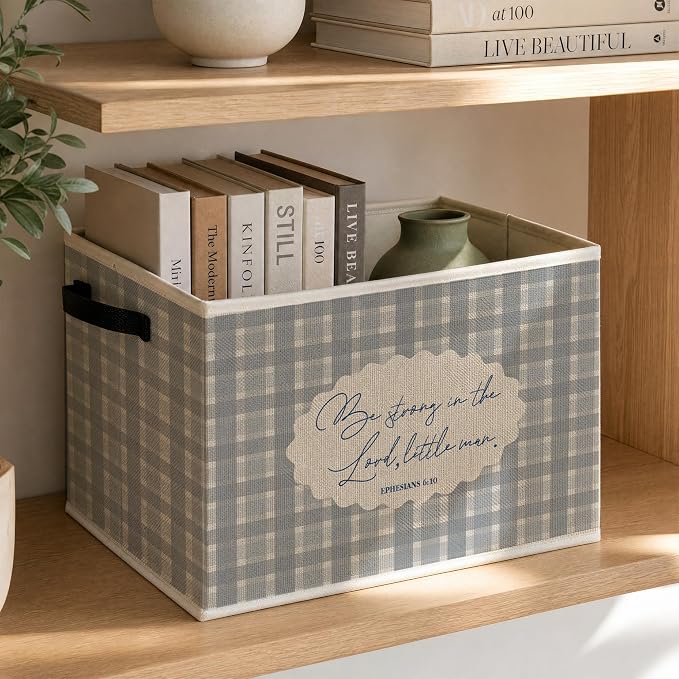 Christian Nursery Foldable Storage Bins Box - Image 3