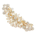 Crystal Rhinestone Pearl Hair Comb Gold Wedding Bridal Hair Pins Accessory