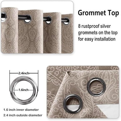 DWCN Ombre Blackout Curtains for Bedroom - Image 5