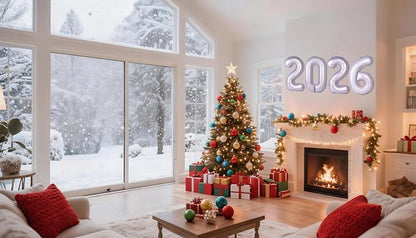 2026 Lilac Balloon Numbers 40 Inch, Nye Decor Party Decorations Happy New Year - Image 3