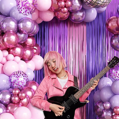Purple Pink Balloon Arch Garland Kit Birthday Party Decorations | Purple Pink - Image 3