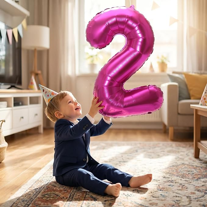 YPSelected 32 Inch Large Foil Helium Number Balloon Birthday Wedding Party 0-9 - Image 2