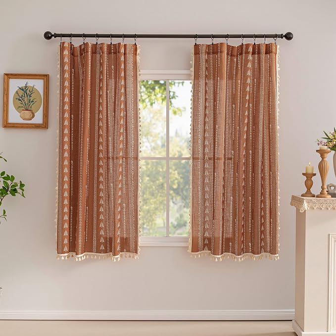 Boho Terracotta Curtains - Image 6