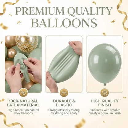 Sage Green Balloon Column Kit Set of 2 - Image 5
