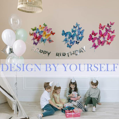 OPSEAM 3D Butterfly Wall Decor Butterfly Decorations Stickers - Image 3
