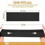 Headbands for Women and Men - 8 Pcs Black White Headband Hair Bands Accessory Stretchy Soft Fabric Sweat Head band for Workout Sport Stocking Stuffers for Men Women Husband Wife Friend Christmas Gifts