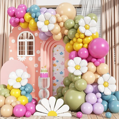 Daisy Flower Balloon Arch Kit by YYDTMHT