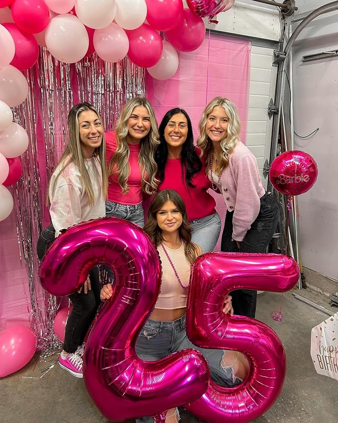 Hot Pink 25 Balloon - Image 7