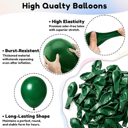 Dark Green Balloons, Baby Shower, Anniversary, Graduation, Wedding Decorations - Image 5