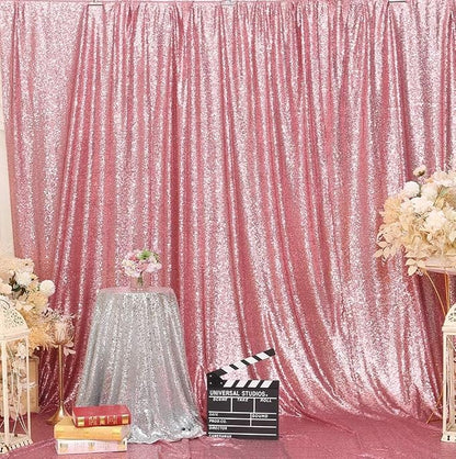 Poise3EHome 8FT x 8FT Sequin Photography Backdrop Curtain - Image 2