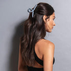 The Hair Edit French Twist Claw Clip - Large Loop Jaw Clip With A Slate Blue Matte Finish