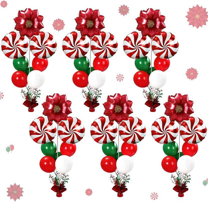Civaner Christmas Party Balloons Stand Kit 6 Sets, and Green by Civaner