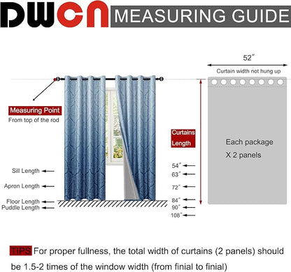 DWCN 100% Blackout Curtains for Bedroom 63 Inch Long - Image 6