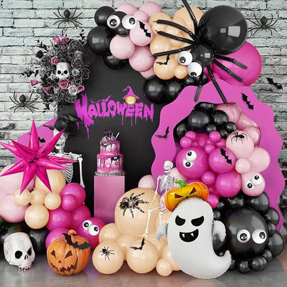 187pcs Halloween Balloon Garland Arch kit, Spider Ghost Star Foil Balloon | Hot - Image 6
