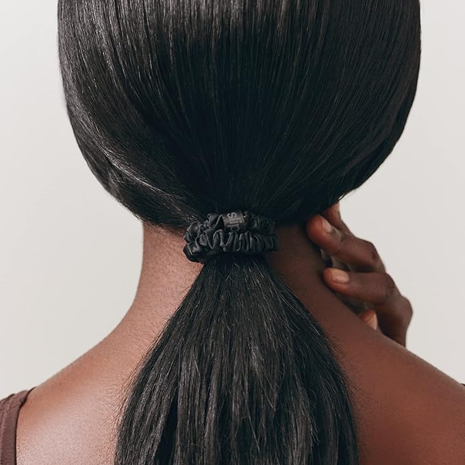 SLIP Amazon Exclusive Skinny Scrunchies: Anti-Crease, Anti-Breakage Slipsilk™ Design Protects Delicate Hair | Includes 3 Pure Silk Scrunchies, Sherbet