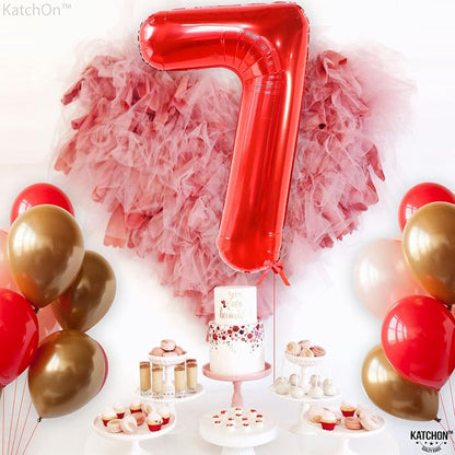 KatchOn, Giant Red Number 7 Balloon - Image 6