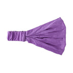 Motique Accessories Wide Cotton Head Band Solid Boho Yoga Style Soft Hairband (Light Purple)