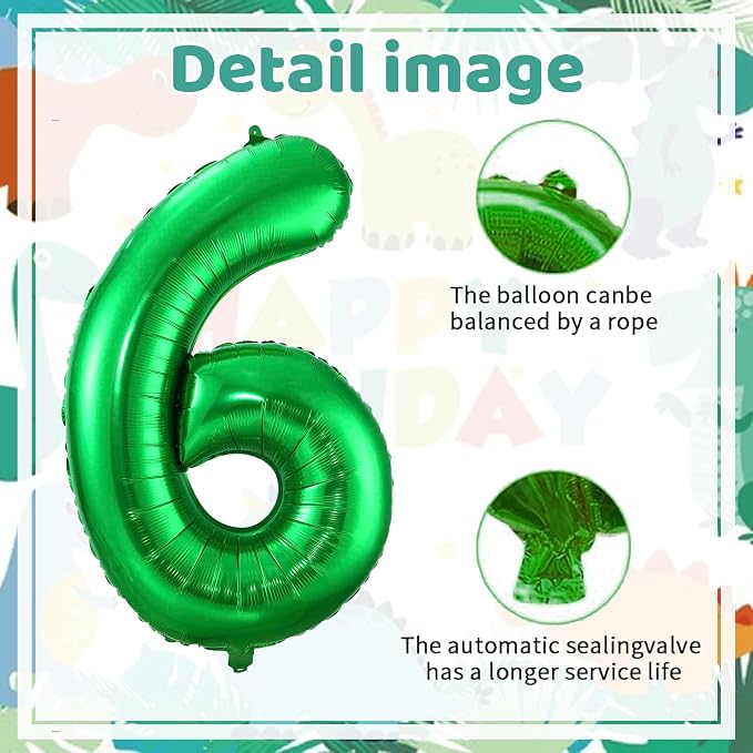 Dinosaur 6 Year Boys Balloons - Image 4