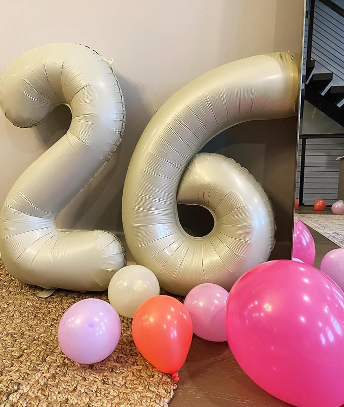Cream 6 Balloon - Image 4