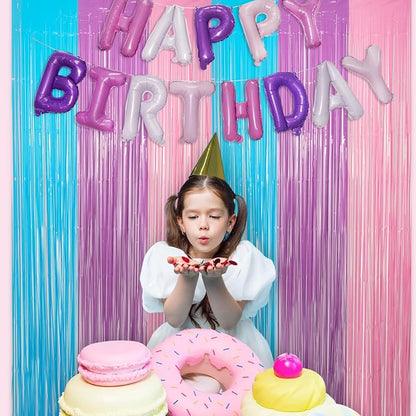Blue Purple Pink Tinsel Backdrop - Image 6