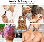 Adjustable Beard Catcher Apron, Animal Cheetah Leopard Print Shave Bib, Non-Stick Waterproof Grooming Bib, Shaving Essential for Men Dad Christmas