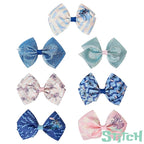 LUV HER Lilo & Stitch Licensed Girls Hair Bows - Themed Hair Accessories Gift Set, 7-Piece 4-Inch Bundle, Alligator Clips, Ages 3+