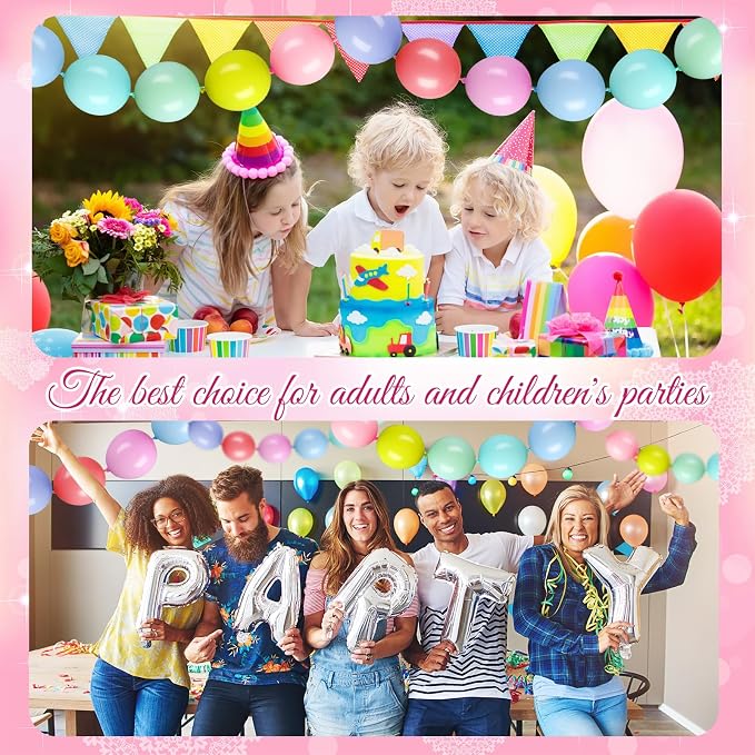 100 Pcs Link Balloon Quick Linking Latex Connected Balloons Linkable - Image 5