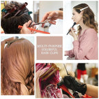 12 Pcs Hair Clips for Styling Sectioning, YISSION 3.1 Inch Alligator Hair Clips Hair Barrettes No Crease Duck Billed Hair Clip, Hair Styling Accessories for Women Girls (Deep Color Series)