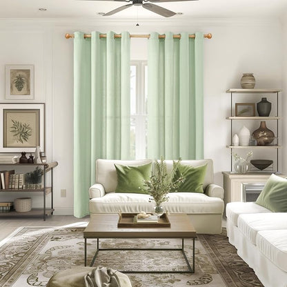 YoungsTex Linen Curtains 84 Inch Length - Image 2