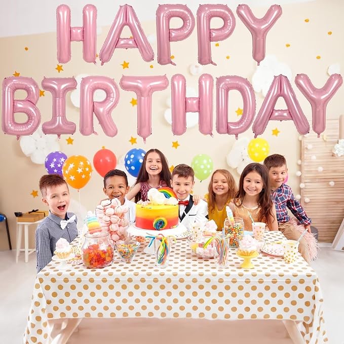 Pink Letter Balloon S, 40 Inch Big Pastel Pink Foil Helium Alphabet S Letter - Image 5