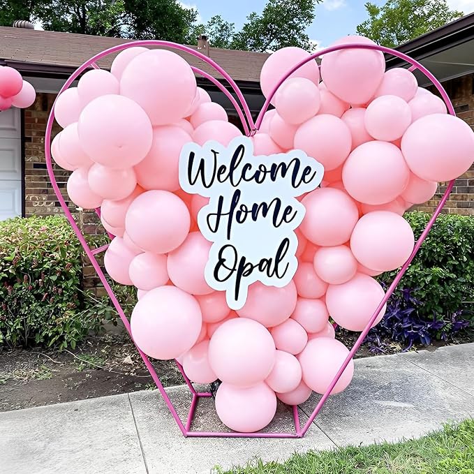 Voircoloria 110pcs Light Pink Pastel Pink Latex Party Balloons, 12inch | - Image 4