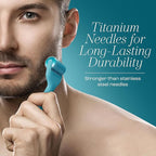 Scalp Derma Roller – 0.25mm Microneedling Tool for Hair & Scalp – 1200 Titanium Needles, Replaceable Head, CE Certified – Hair Care for Men & Women – Proudly Canadian