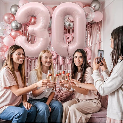 Light Pink 30th Birthday Balloon - Image 3