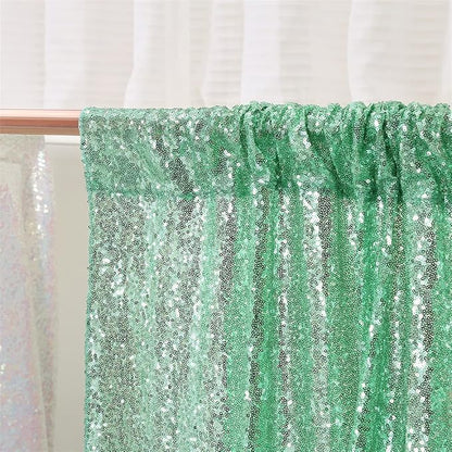 Eternal Beauty Mint Greem 3mm Sequin Backdrop 7x7 Ft - Image 7
