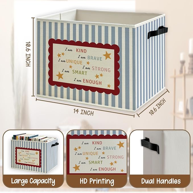 Inspirational Kids Nursery Foldable Storage Bins Box - Image 5