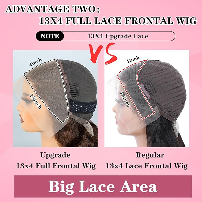 MEIMEI 250% Density HD Full Lace Front Wigs Human Hair Loose Deep Wave Chocolate Brown 15A Grade Real Full Large Lace Space Brown 13x4 Loose Wave Lace Frontal Wigs Human Hair Pre Plucked 24 Inch